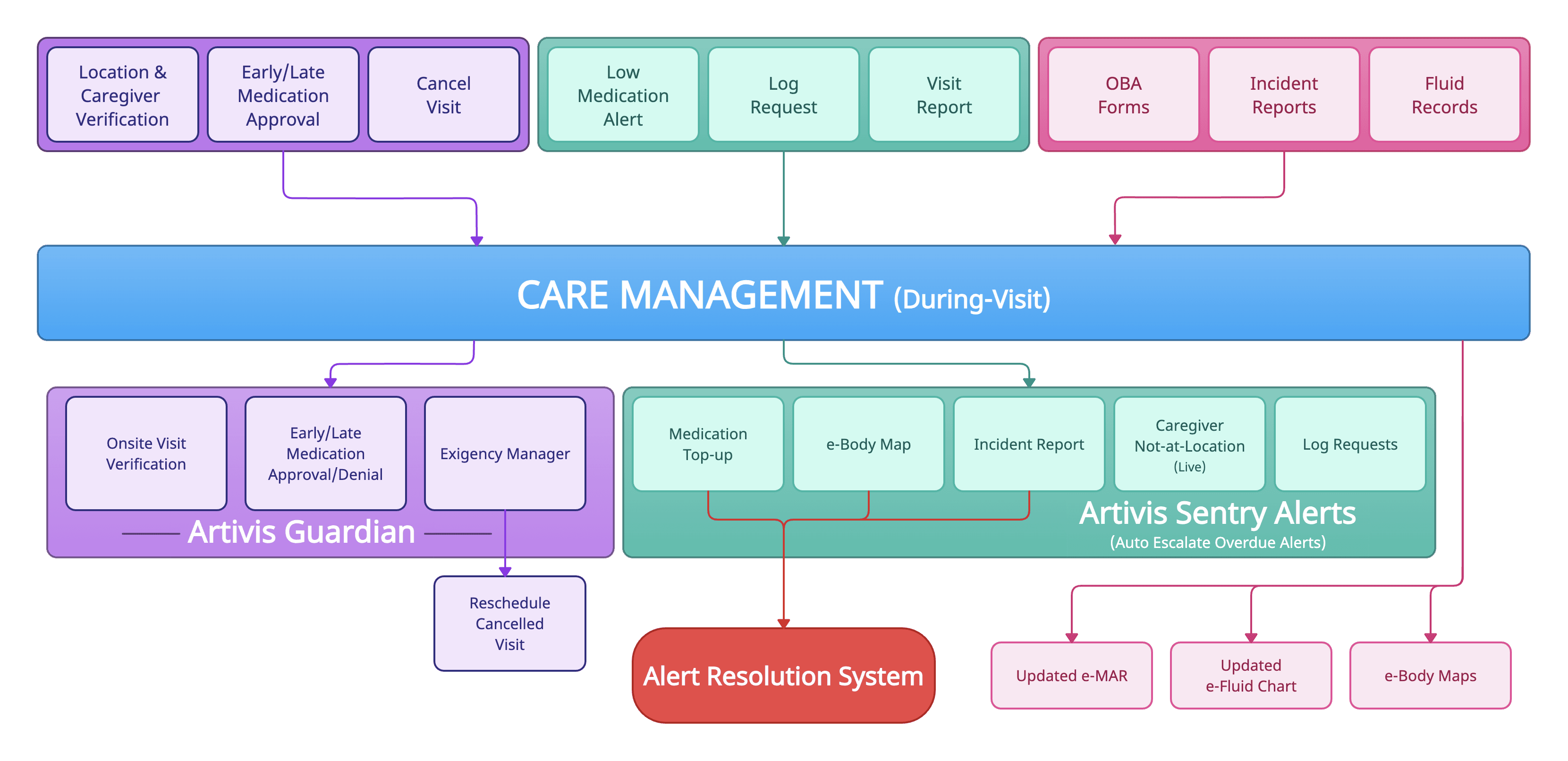 During-visit Diagram