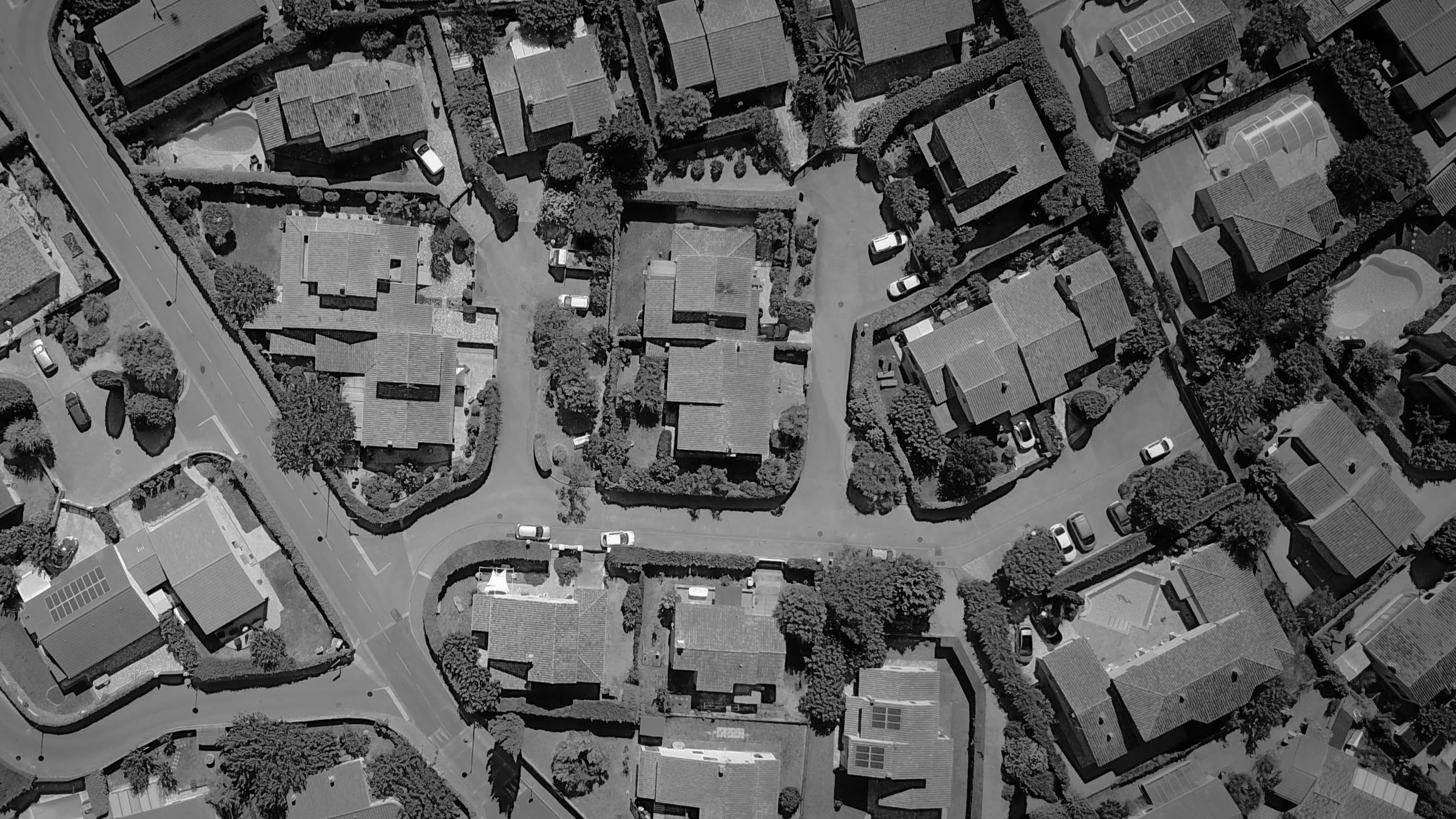 Neighborhood aerial view